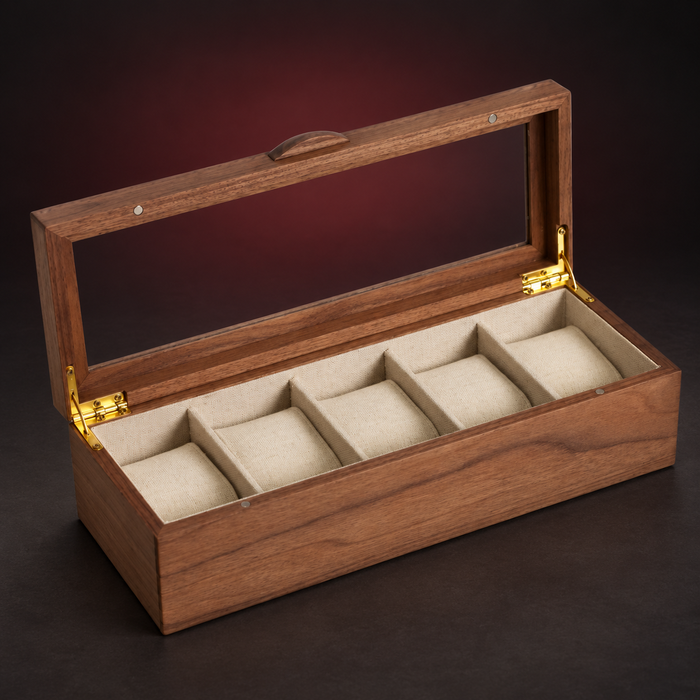 Rowan — Five-Watch Display Box