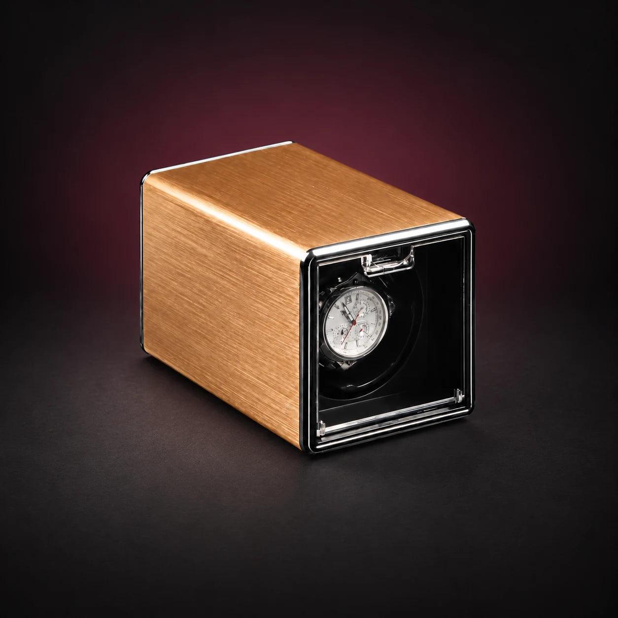 Cube — Single Watch Winder — Gold-tone / US plug