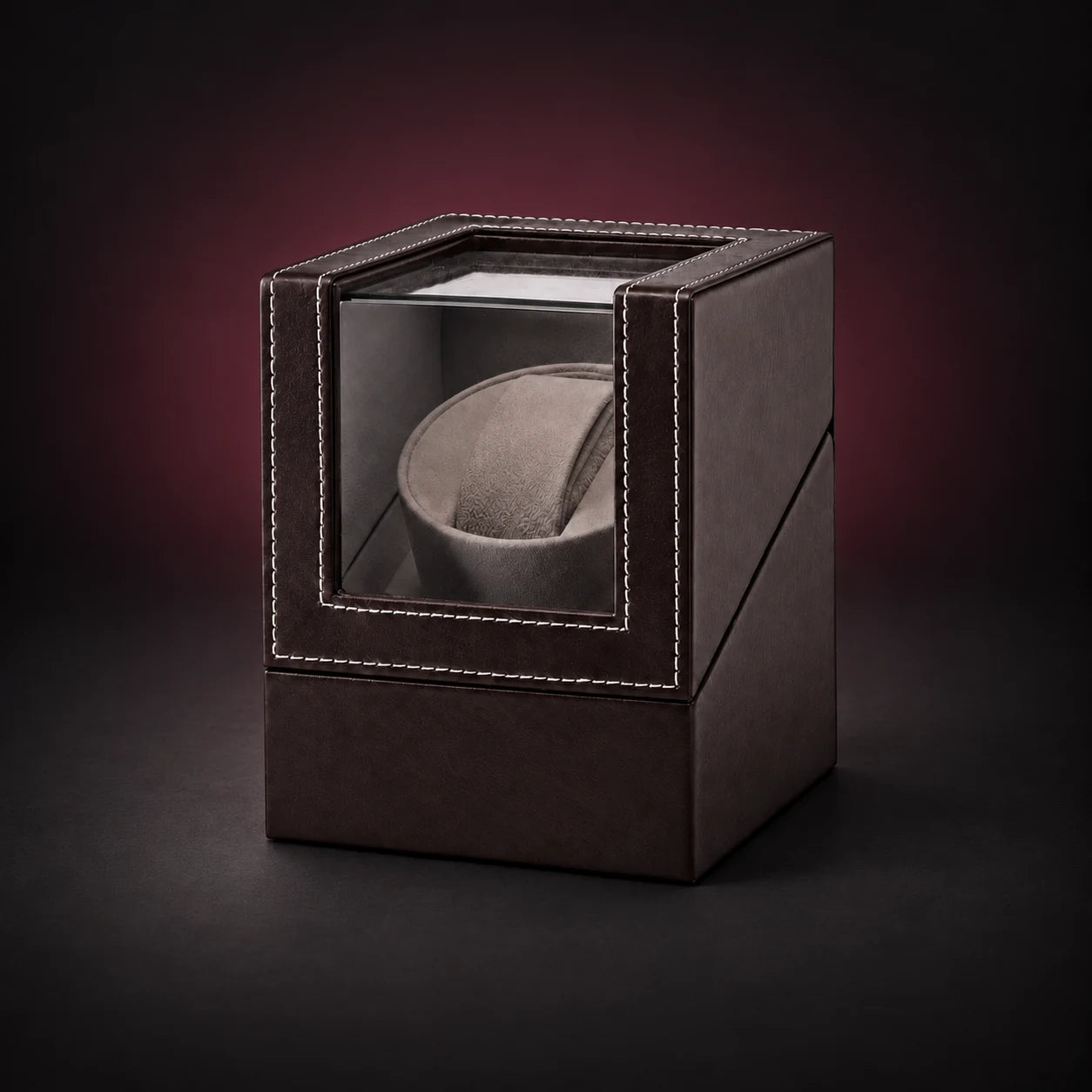 Solo — Single Watch Winder — Brown / US plug